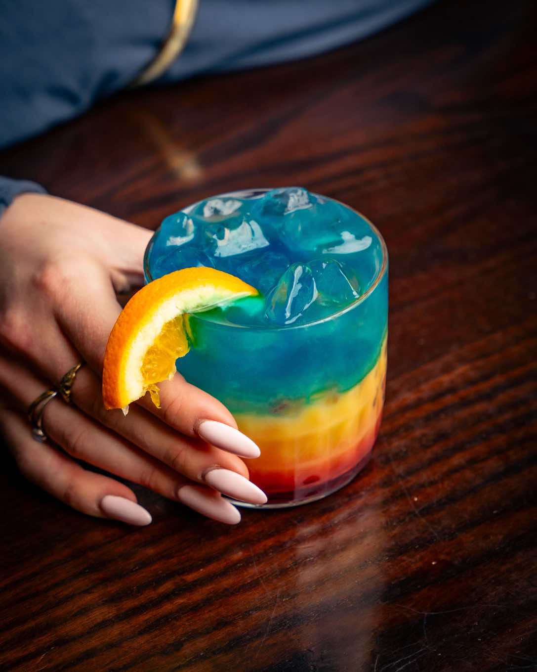 Rainbow cocktail