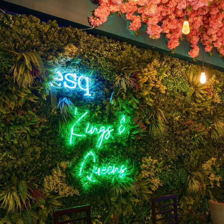 ESQ neon wall sign